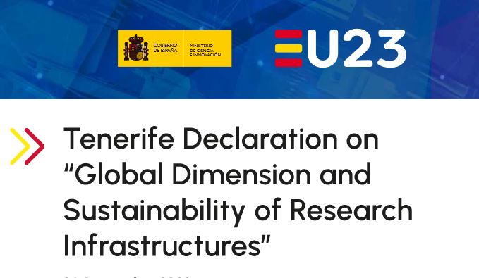 Tenerife Declaration on “Global Dimension and Sustainability of Research Infrastructures”