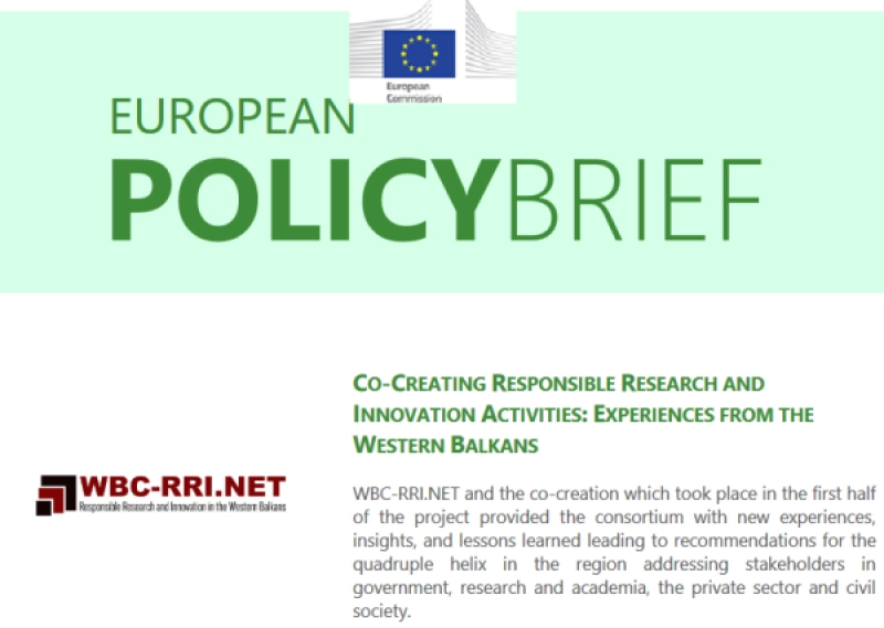 POLICY BRIEF Co-creating Responsible Research and Innovation activities