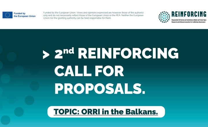 2nd REINFORCING Open Call (Incubators Call) on Balkans